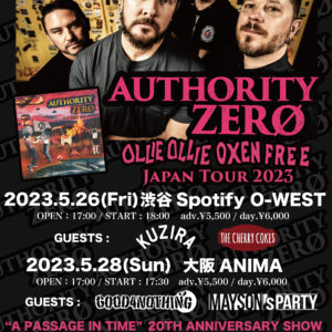AUTHORITY ZERO - Jpan Tour 2023