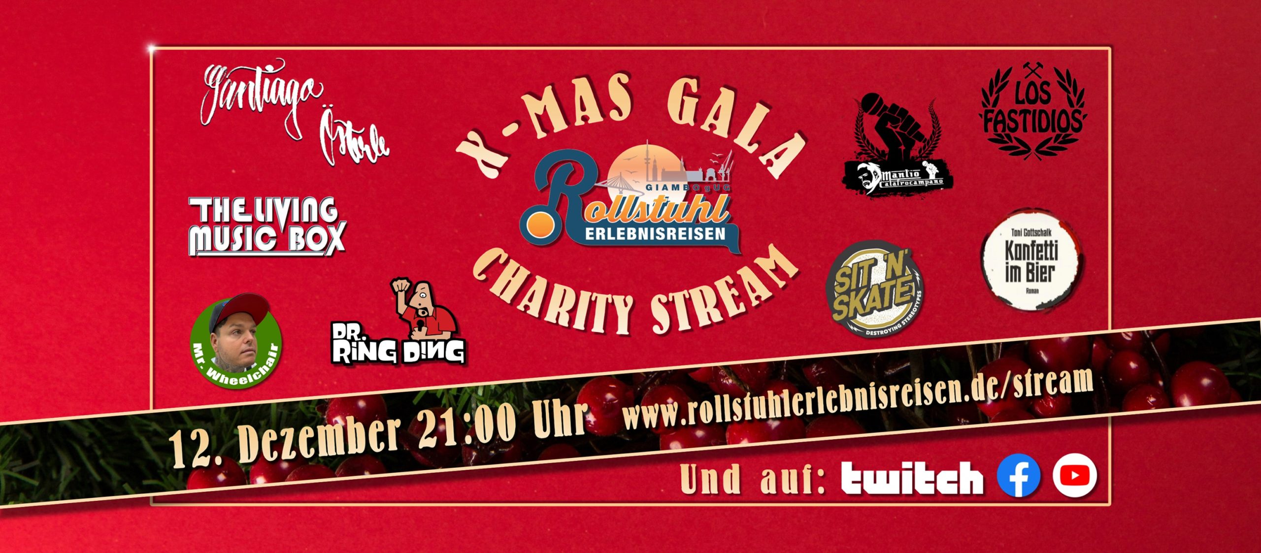 X-mas Charity Stream am 12. Dezember