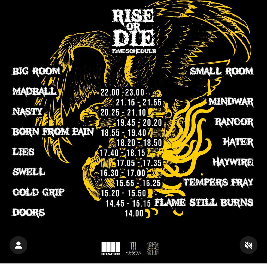 Rise Or Die Festival: Fast ausverkauft und Spielzeiten online