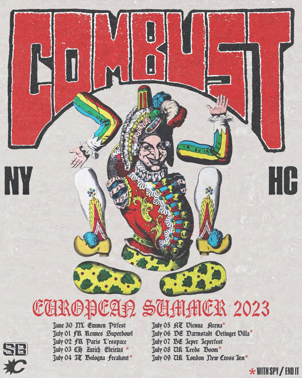 COMBUST gibt Tour-Termine für Sommer 2023 bekannt