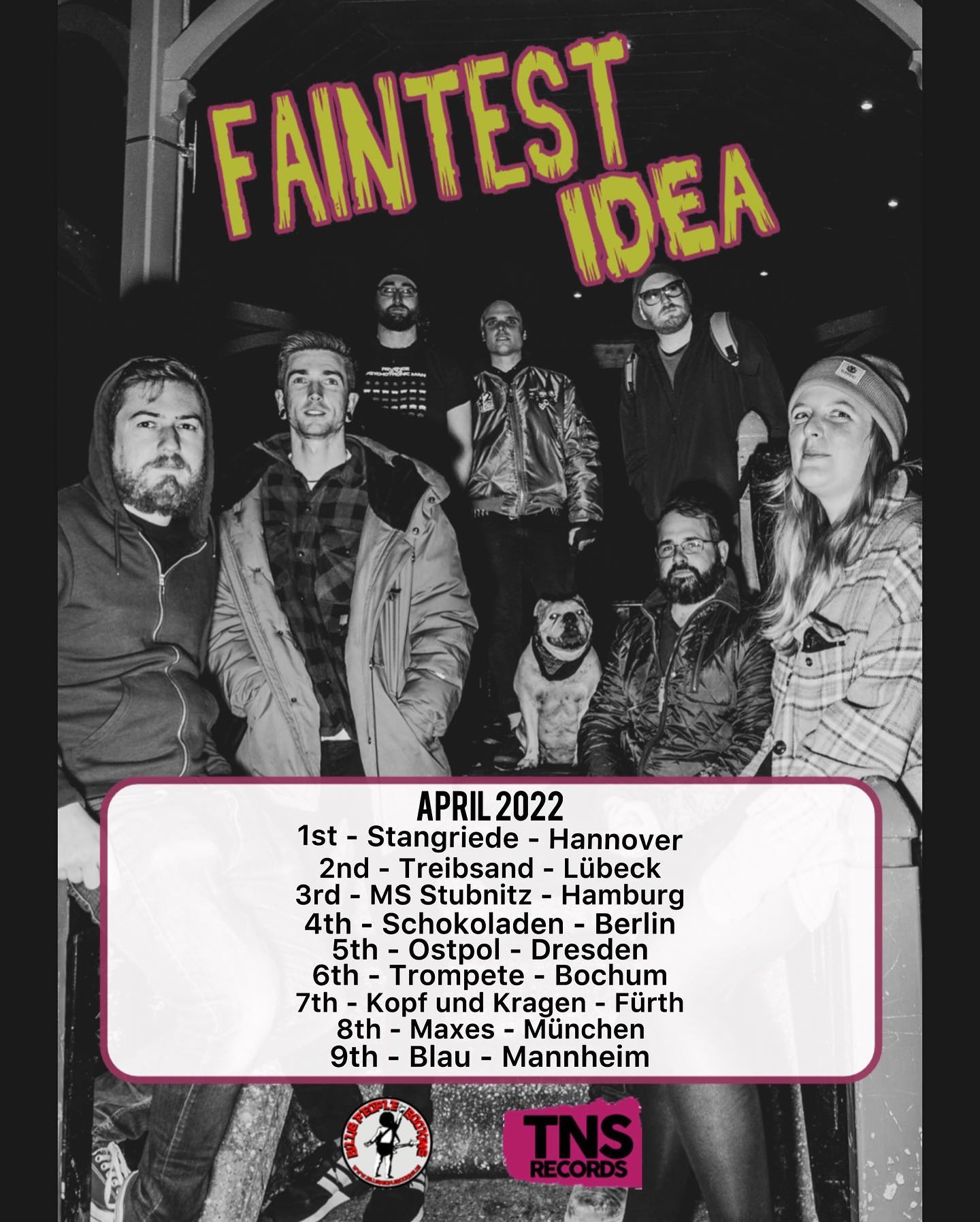 FAINTEST IDEA: Britische Ska-Punk-Band im Frühling auf Tour
