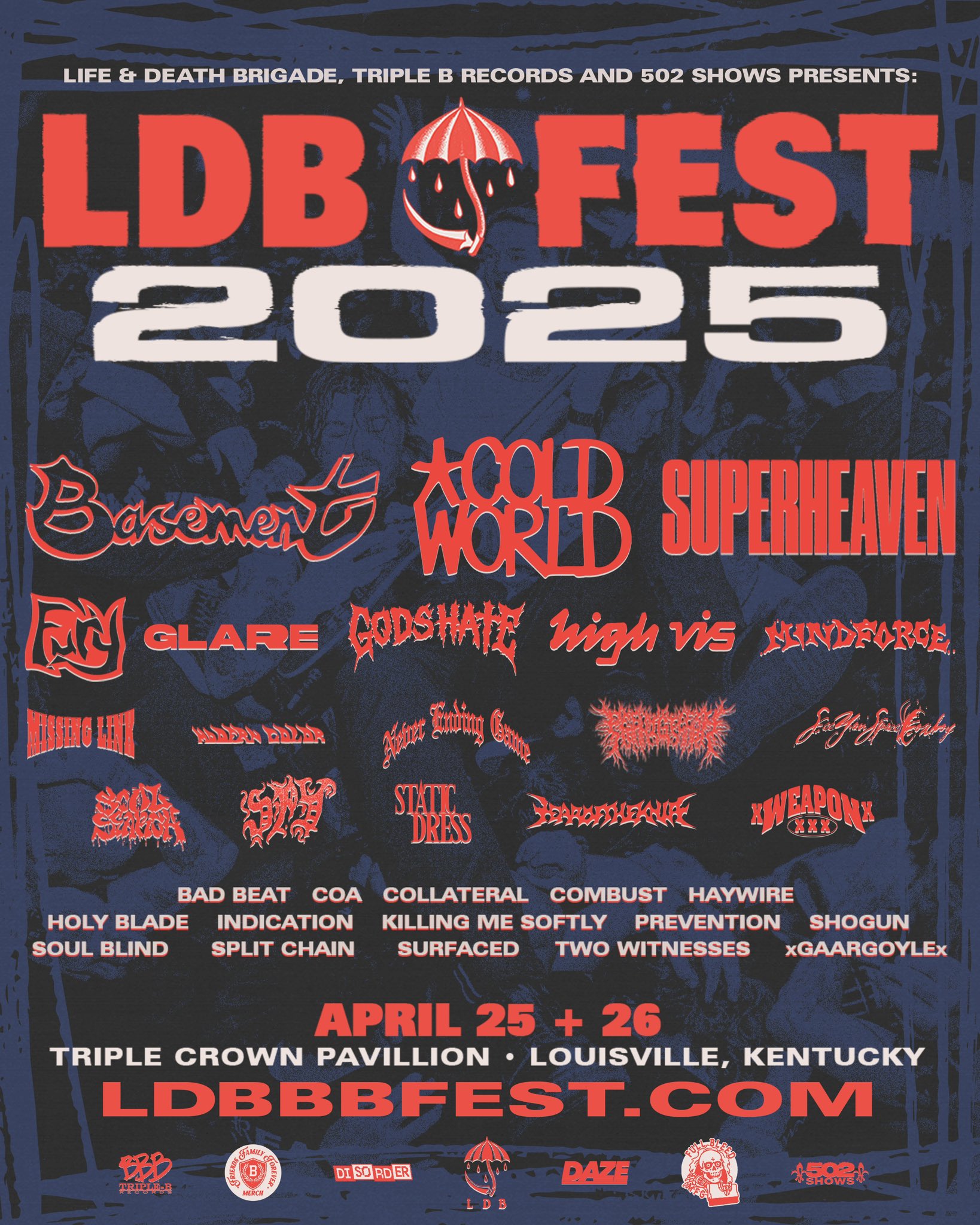 LDB Fest 2025 lineup: Basement, Cold World, Superheaven, High Vis, Fury, God’s Hate & more