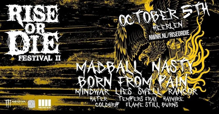 Rise Or Die Fest mit Madball, Nasty und Born From Pain