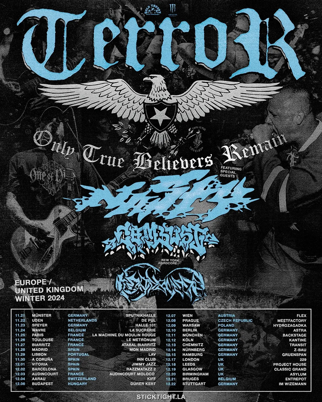 TERROR & NASTY mit weiteren Special-Guests im Winter auf große Tour