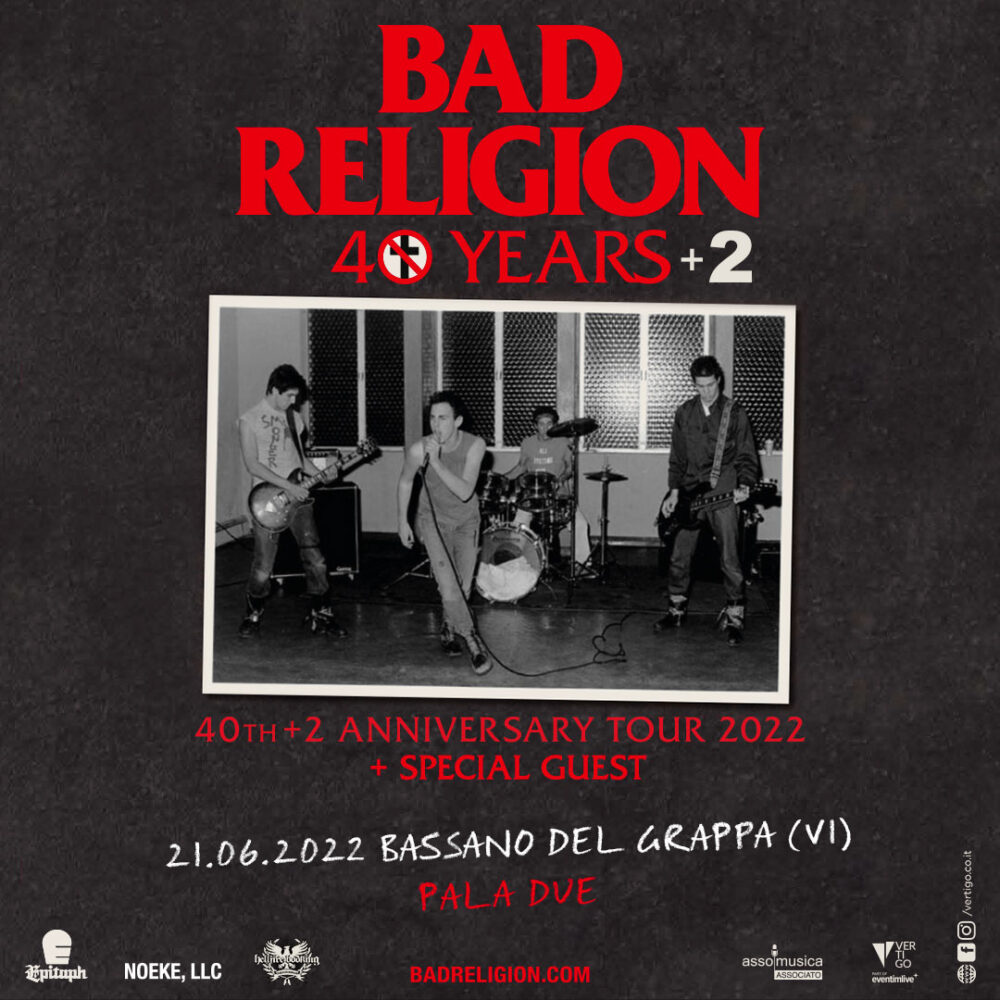 BAD RELIGION a Giugno 2022 in Italia!