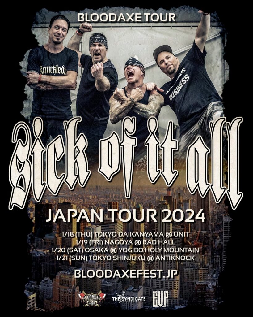 SICK OF IT ALL JAPAN TOUR 2024