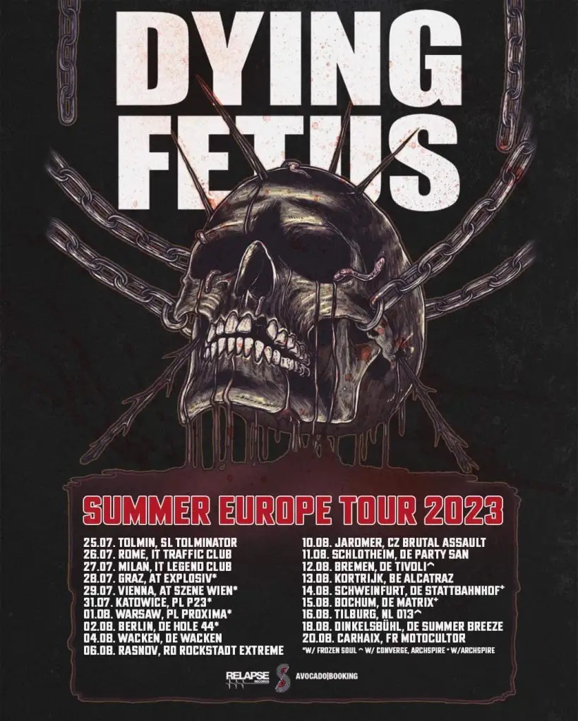 Dying Fetus mit Archspire auf Tour