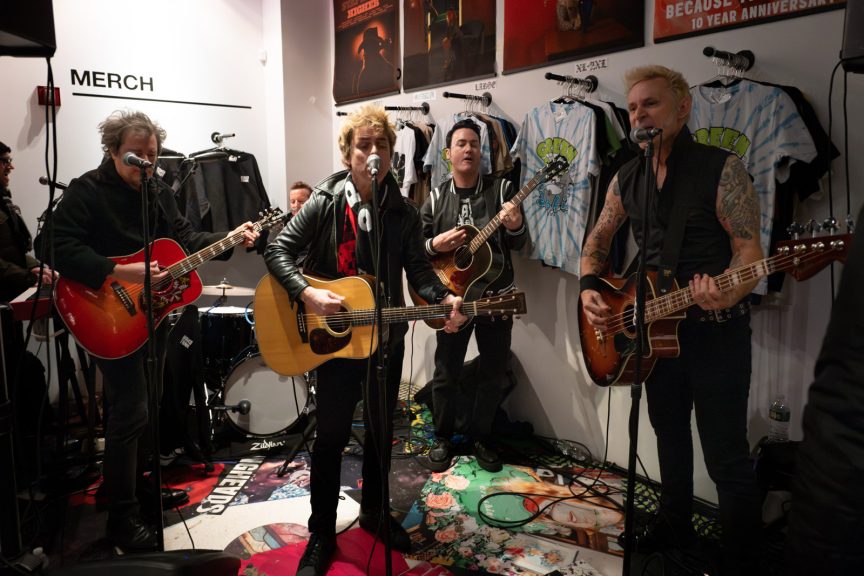Green Day played intimate Rough Trade instore (pics, video, setlist)