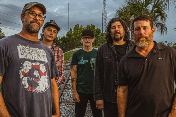 Hot Water Music in the studio recording a new album