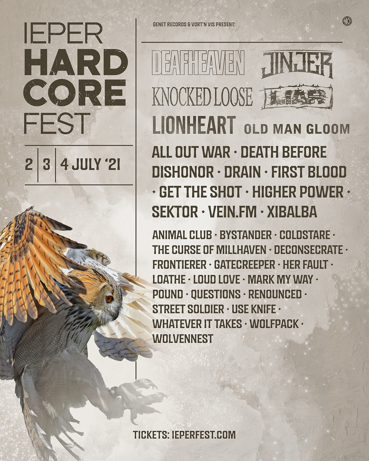 IEPER HARDCORE FEST 2021 announce first bands: DEAFHEAVEN, JINJER, KNOCKED LOOSE, LIAR, and more!