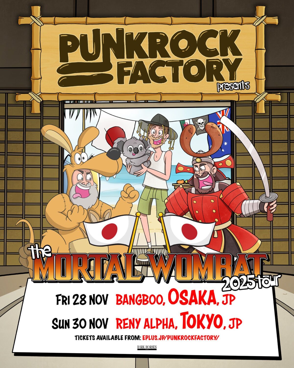 PUNK ROCK FACTORY “THE MORTAL WOMBAT 2025 TOUR”