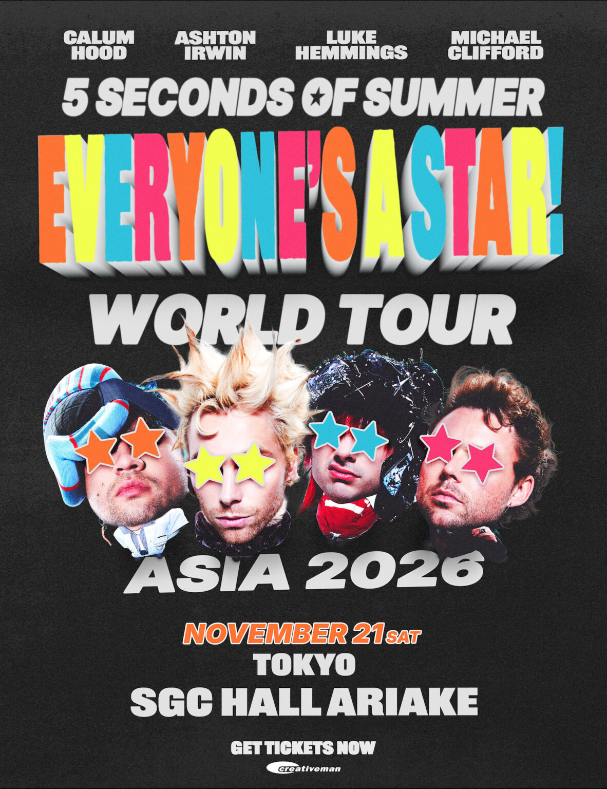 5 SECONDS OF SUMMER  “Everyone’s a Star! World Tour”